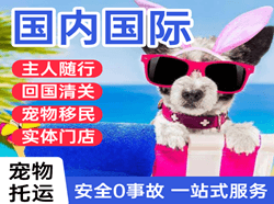 赤峰玉龙机场邮寄国际宠物托运 【国